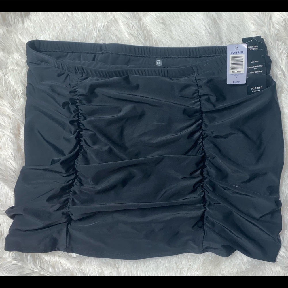 Torrid Ruched Swim Skirt